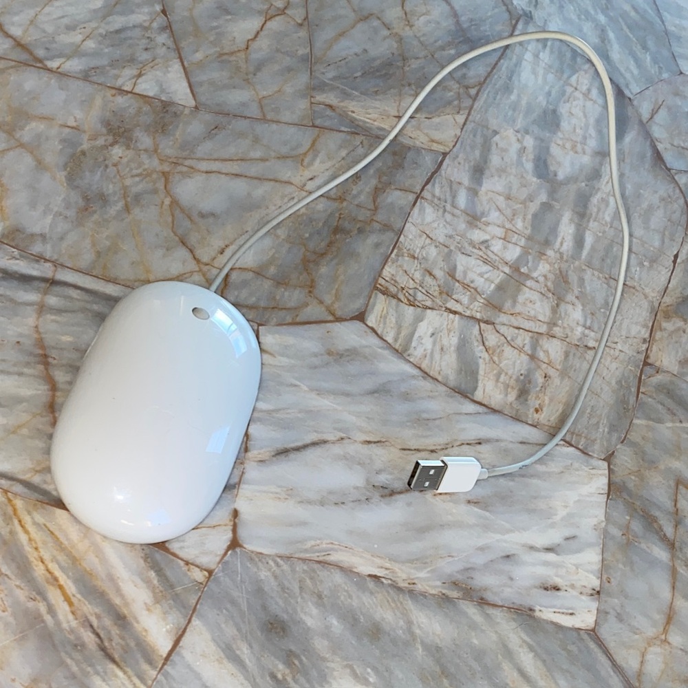 Apple White Wired Mouse